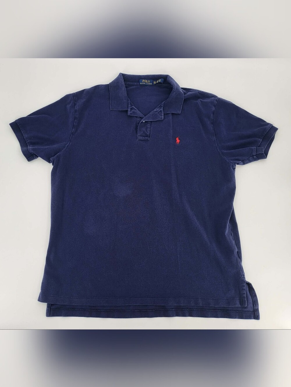 Polo by Ralph Lauren Men’s Navy Polo Shirt with Red Pony